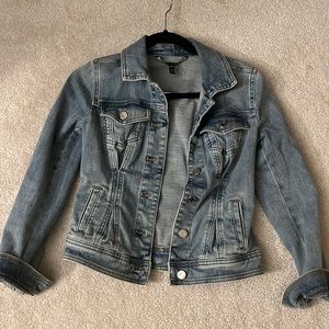 White House Black Market Fitted Jean Jacket